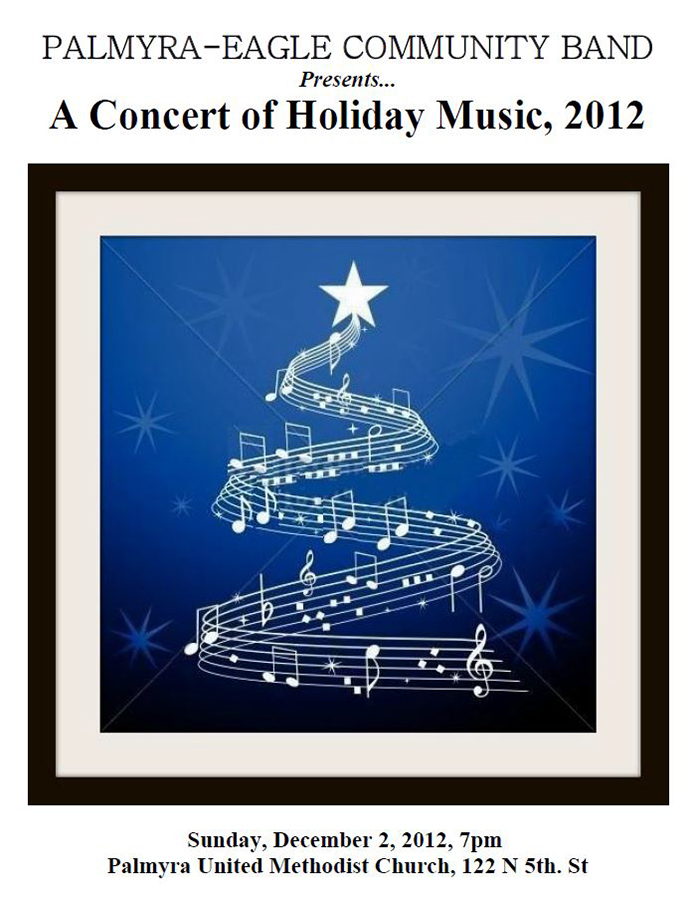 Program From Palmyra-Eagle Community Band Concert December 2, 2012